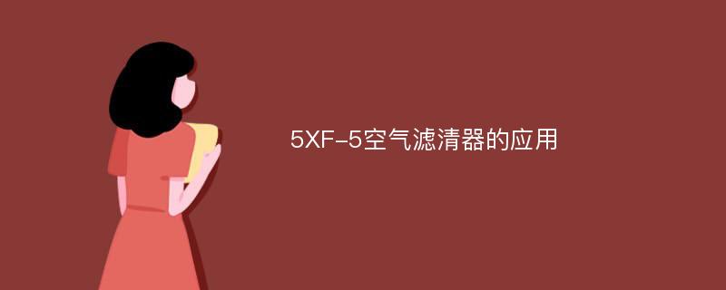 5XF-5空气滤清器的应用