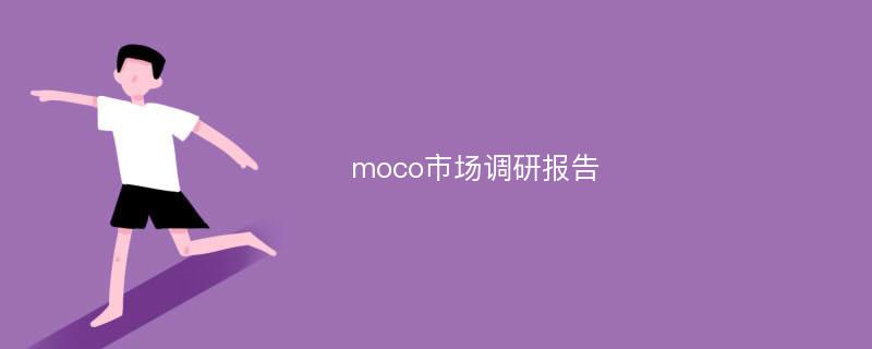 moco市场调研报告