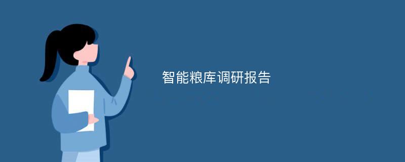 智能粮库调研报告