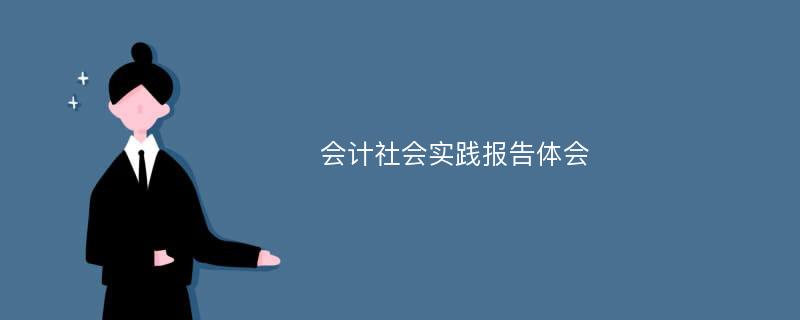 会计社会实践报告体会